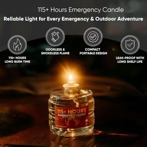 Vela de Supervivencia en Botella, Larga Duración, Excelente Fuente de Luz para Supervivencia, Camping, Apagones y Tranquilidad - Product Image 3