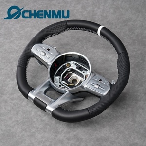 <span class=keywords><strong>พวงมาลัย</strong></span>หนังแท้ขายดีสำหรับ Mercedes Benz <span class=keywords><strong>AMG</strong></span> C63 E63 GT50 GT63 G63 GLE53 GLE63 W213 W176 W167 W222 แบบเสียบใช้งานได้ทันที - Product Image 2