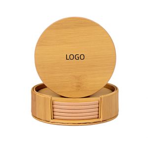 Ensemble de dessous-de-verre en cuir PU de qualité supérieure, isolation thermique exquise, coussin pour thé et eau, cadeau promotionnel, logo personnalisé - Product Image 1