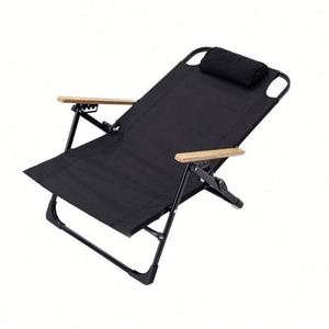 Chaise Kermit à dossier haut, réglable sur cinq positions, moderne, portable, pliable en acier au carbone, pour camping, pêche, pauses déjeuner, en fer et tissu Oxford - Product Image 5
