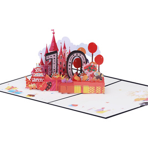 Carte de vœux en papier 3D pop-up Joyeux anniversaire avec enveloppe pour 10e anniversaire ou carte d'<span class=keywords><strong>invitation</strong></span> d'anniversaire - Product Image 2