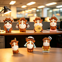 Figurine de cheval de bureau amusante en résine de la série Workhorse Go for It, boîte mystère, jouet de bureau, cadeau pour collègue, décoration