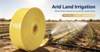 Tuyau plat en PVC flexible et résistant aux déchirures pour l'irrigation agricole, tuyau plat en PVC haute pression avec une pression de service de 6-8 MPa