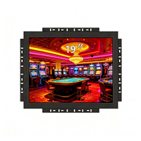 Monitor de juegos infrarrojo de 19 pulgadas con pantalla táctil, interfaces USB/VGA/DVI, nuevo, negro