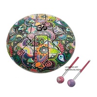 Designer Metall-Hippie-Trommelset für Meditation Yoga Handgefertigtes Metall-Klangschalen-Hippie-Trommelset Metall-Indien-Hippie-Trommelset