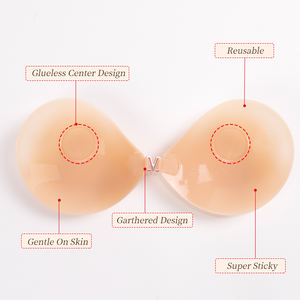 Backless güçlü yapışkan silikon meme sutyen ince cilt silikon jel sutyen yapıştırıcı görünmez kaldırma kullanımlık Pasties meme koruyun - Product Image 6