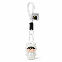 Porte-clés Pendentif Mignon Dessin Animé Figurine Humaine Kawaii en Acrylique Imprimé UV avec Cordon Tressé, Breloque de Sac Tendance