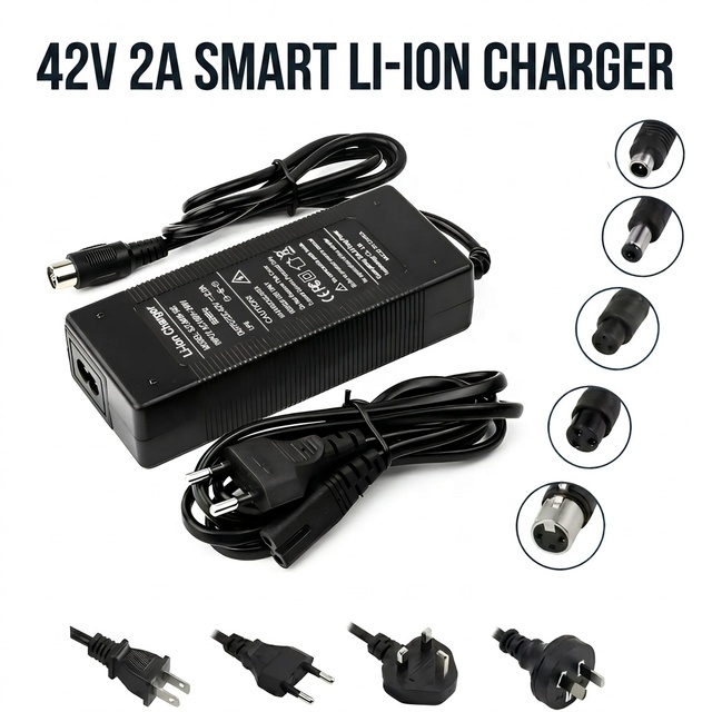 Wholesale 84W 42V 2A Li-ion Charger for 36V E-bike Scooter Auto Shut-off Safety Protection