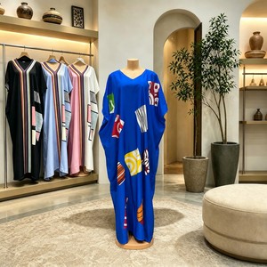 Robe Bubu pour femme, style africain, nouvelle collection, imprimé ethnique, coupe ample, décontractée, pour soirée, mode été 2026, ornée de diamants - Product Image 3