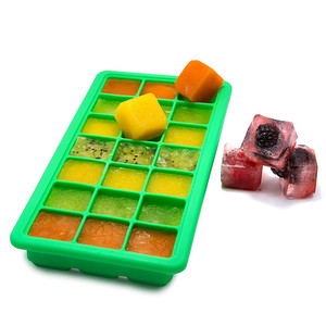 21 Cavaties Chillz Eco-Friendly <b>Silicone</b> Ice Cube Mold Tray Ice Cream Maker <b>Tool</b> - Product Image 5