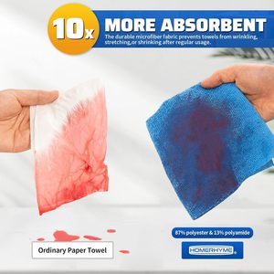 Rouleau de chiffons de nettoyage en microfibre pour cuisine, couleur et taille personnalisées, approvisionnement en gros, rouleaux de serviettes en microfibre réutilisables, fabrication OEM - Product Image 2
