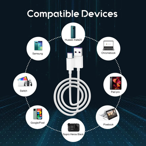 Câble de données USB Type C 5A, charge rapide, USB-A vers USB-C, <span class=keywords><strong>lot</strong></span> de cordons de charge pour téléphone - Product Image 6