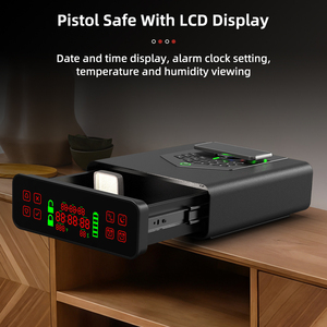 Smart Fingerprint Safe Box <b>with</b> <b>Timer</b> Secret Home Safe and Watches Case, Secure Digital Safe Box for Money and Jewelry Storage - Product Image 5