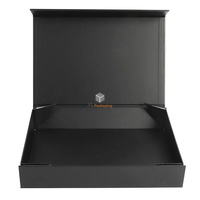 Cajas Rígidas Magnéticas Plegables Personalizadas de Lujo en Negro Mate Hechas a Mano con Laminación Mate para Ropa, Zapatos y Embalaje de Regalos YL Packaging