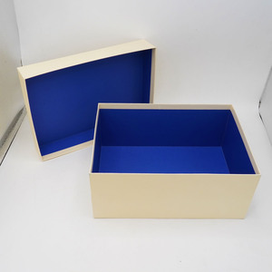 Sang Trọng Mỹ Phẩm Kích Cỡ Khác Nhau Hộp Quà Tặng Bao Bì Biểu Tượng Tùy Chỉnh Màu Be Tông Nắp Và Cơ Sở Hộp - Product Image 2