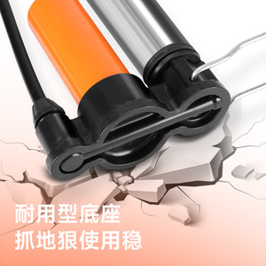 Bicycle <b>Pump</b> High Pressure Nozzle <b>Adapter</b> Universal For Bike Basketball Tire Inflator Stainless Steel 160PSI Manual Air <b>Pump</b> - Product Image 2