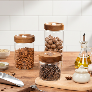 Barattolo in <span class=keywords><strong>Vetro</strong></span> per Conservazione Alimenti con Valvola <span class=keywords><strong>di</strong></span> Rilascio dell'Aria, Certificato per la Sicurezza, Sigillato <span class=keywords><strong>Sottovuoto</strong></span> - Product Image 2