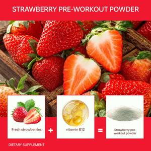OEM/ODM Adult Pre Workout Multivitamin with Omega Magnesium <strong>Vitamin</strong> <strong>B12</strong> &amp; Strawberry <strong>Powder</strong> Energy Newborn Not Applicable - Product Image 4