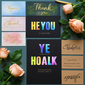Tarjeta de Visita de Lujo con Diseño Personalizado, Tarjeta de Agradecimiento, Logotipo, Nombre, Impresión Brillante y Mate a Color, Tarjeta de Felicitación Empresarial, Postal con Logotipo - Product Image 1