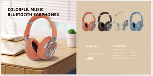 หูฟังบลูทูธไร้สายจริง5.3สเตอริโอเบสแบตเตอรี่40ชั่วโมงสีสันสดใสหูฟังบลูทูธ - Product Image 6