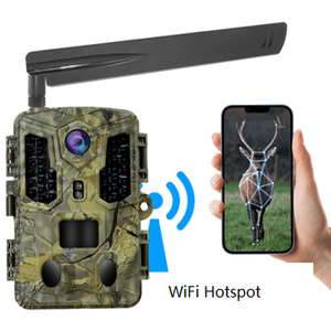 Fotocamera da Caccia Alimentata da AI 4G Opzionale, con Batteria Solare Ricaricabile, Rilevamento Fauna Selvatica, 4K <span class=keywords><strong>per</strong></span> Esterni con <span class=keywords><strong>App</strong></span> WiFi - Product Image 2