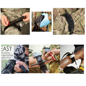 Gujia Harnais en métal Garrot Application hémostatique d'urgence Premiers secours en plein air Garrot médical tactique pour chat - Product Image 5