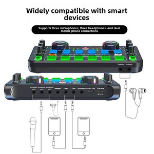 Carte son X60 pour diffusion en direct, chant, enregistrement, KTV, console de mixage, communication filaire, pour l'exportation transfrontalière - Product Image 4