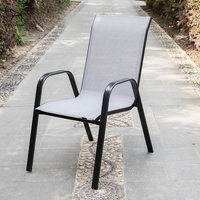 Chaise de jardin moderne en alliage d'aluminium empilable pour café, bistrot, terrasse - Vente en gros