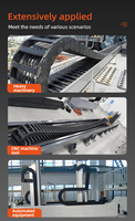 Enrutador CNC con componentes esenciales del núcleo del cojinete 10*10 Cadena de plástico de arrastre de remolque para construcción y puente