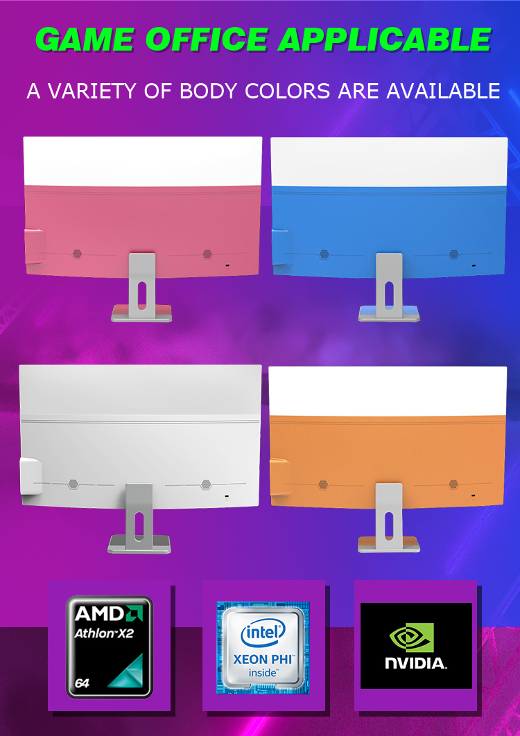 23.8inch Core I3 I5 I7 AIO Business Gamer Desktop Mo<i></i>noblock Gaming Computer All in One PC