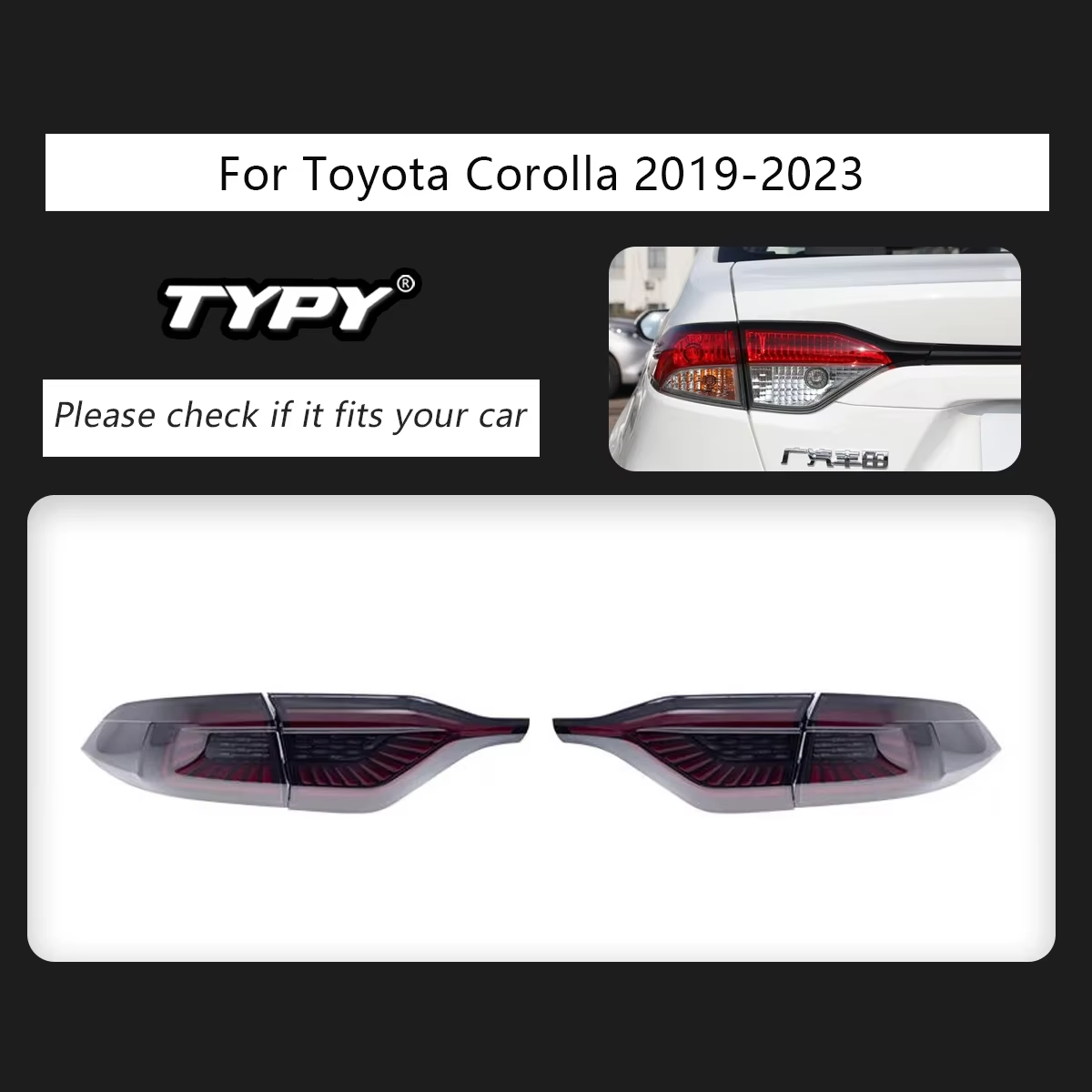 uniquement feu arrière noir