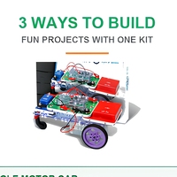 Kit Scientifique Automobile 2ème Génération STEM Électronique Bluetooth RC à Assembler Sans Soudure Modèle K9002