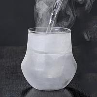 Tasse à café à double vitrage à une bouche Conception en verre fabriqué à la main