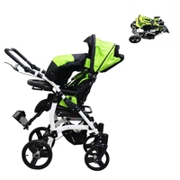 Poussette légère pour enfants atteints de paralysie cérébrale, pour enfants ayant des besoins spéciaux, inclinable, adaptée aux enfants atteints de paralysie cérébrale, fauteuil roulant pour bébé