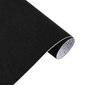 Tissu doux en daim velours noir pour voiture, <span class=keywords><strong>film</strong></span> d'emballage en vinyle pour intérieur de voiture, <span class=keywords><strong>film</strong></span> de décoration en pvc, prix de gros - Product Image 1