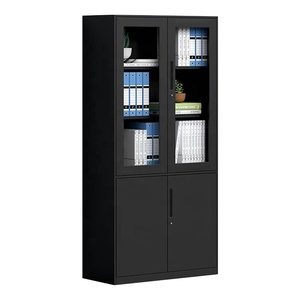 Thương mại đồ nội thất kim loại Tủ hồ sơ kính thép có thể khóa Tủ lưu trữ cho văn phòng nhà trường - Product Image 5