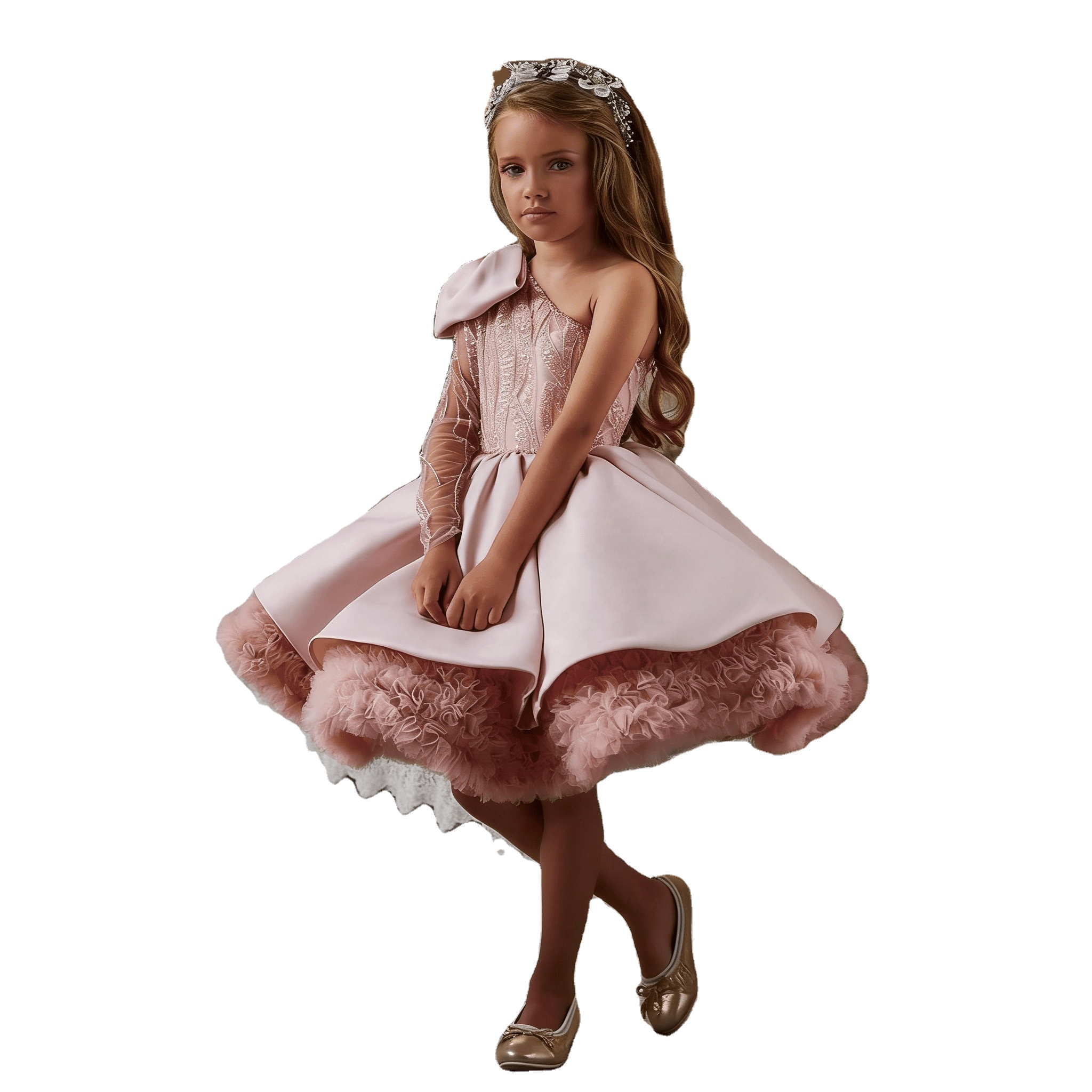 open lace back dress Batwing Sleeve Glam Dress