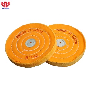 Set di Ruote in Tessuto Professionali Cucite e Non Cucite, Diverse Durezze per Fasi di Taglio e Colorazione nella Lucidatura dei Metalli - Product Image 4