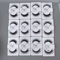 Faux cils effilés effet poupée, bandes de cils naturels, pack de cils courts effet manga, faux cils en vison
