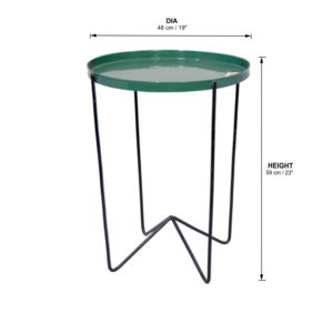Customizable Modern Style Green Color <b>Round</b> Pure Metal Coffee <b>Table</b> for Indoor Outdoor Gym Use for Home Living Room - Product Image 5