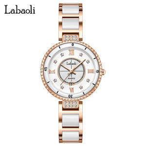 นาฬิกาข้อมือควอตซ์เซรามิกกันน้ำสำหรับผู้หญิง - Product Image 1