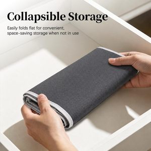 Organisateur suspendu au-dessus de la porte, 5 poches, 10 poches latérales en maille, support de rangement suspendu, gris foncé, pour montage mural derrière la porte - Product Image 6