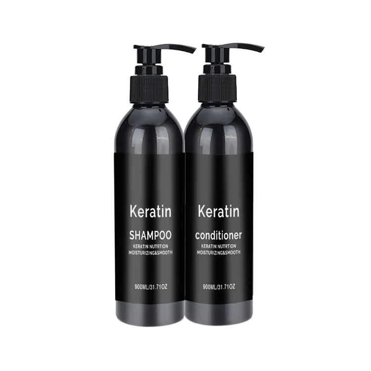 UUFINE Private Label Sulfat freier Glatt entferner entwirrt 900ml Keratin Haars hampoos und Conditioner Set