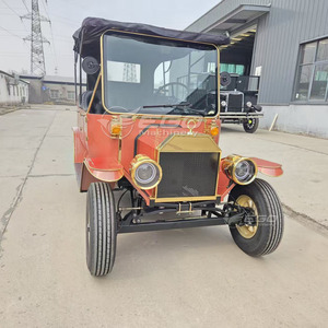 Vente d'usine populaire : Voiture électrique chinoise classique vintage 5 places, deux rangées, orange, pour le tourisme, à vendre - Product Image 1