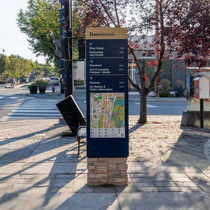 Insegna a Totem da Esterno Personalizzata, Pylon Pubblicitario per Salone, Insegna Autoportante a Totem, Segnaletica Direzionale, Cassonetto Luminoso a Led - Product Image 6