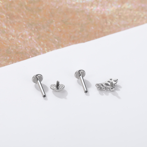 Bijou tendance en acier inoxydable 316L pour piercing de lèvre, labret, tragus, hélix, boucle d'oreille punk, divers modèles pour le cartilage de l'oreille - Product Image 3