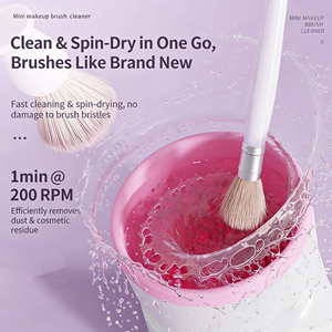 Hot Selling <b>Electric</b> Makeup Brush Cleaner Automatic Brush Washer Rechargeable Lazy Quick Dry Beauty Tool <b>Kit</b> Customized - Product Image 4