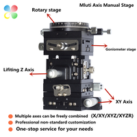 C&K Export Korean Manual Stage 60mm 5 Axis XYZTR Aluminum Linear Stage Optical Instrument for Micro Movement Correction 1 Year