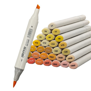 Ensemble de 168 marqueurs à alcool avec double embout, pinceau et burin, stylos permanents pour coloriage pour adultes, dessin d'anime, illustration - Product Image 2