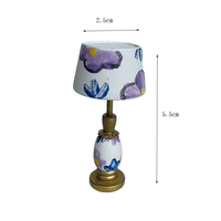 Mini lampe de table pour maison de poupée, échelle 1/12, modèle de lampe de bureau sans éclairage, pour la décoration de scène de maison de poupée, accessoire d'affichage de diorama